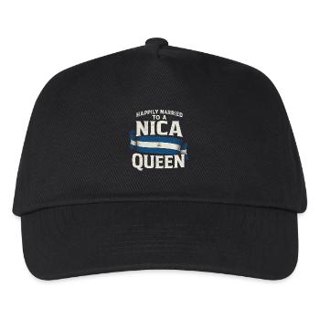 Nicaragua Nicaragic Married To A Nica Queen - Kids’ Baseball Cap - black - Front