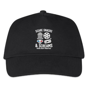Snacks effrayants & Cris - Casquette de baseball Enfant - noir - Devant