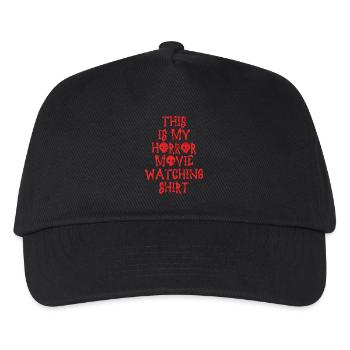 Gruselige Horrorfilm-Fans Halloween-Horrorfilm - Kinder Basecap - Schwarz - Vorne
