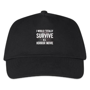 Gruselige Horrorfilm-Fans Halloween-Horrorfilm - Kinder Basecap - Schwarz - Vorne