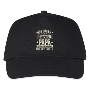 Metzger Papa - Kinder Basecap - Schwarz - Vorne