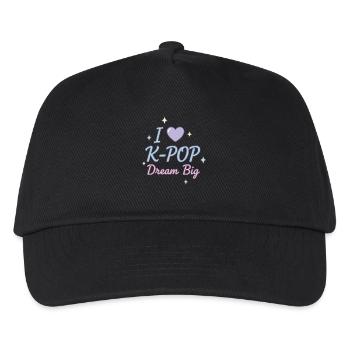 Ich liebe K-Pop-Traum Großer süßer koreanischer Musikfan - Kinder Basecap - Schwarz - Vorne