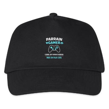Gamer Godfather Like a Cooler Normal Godfather - Kids’ Baseball Cap - black - Front