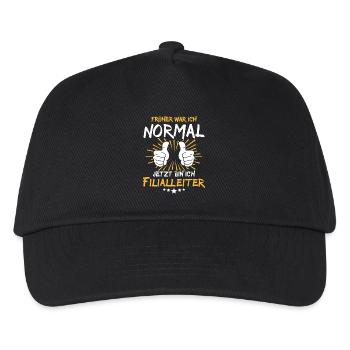 Branch Manager Spruch - Kids’ Baseball Cap - black - Front