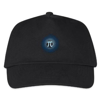 Pi Symbol mit Zahlen Spirale | Kreiszahl 3,1415 - Kinder Basecap - Schwarz - Vorne