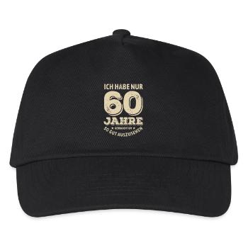 60 years - looking good | Birthday Gift - Kids’ Baseball Cap - black - Front