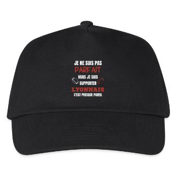Supporter Rugby Lyonnais Humour - Kids’ Baseball Cap - black - Front