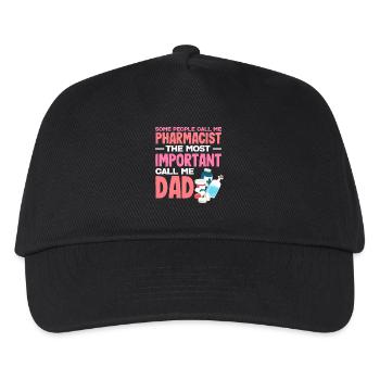 Apotheker Vater Pharmazietechniker Vater Techniker - Kinder Basecap - Schwarz - Vorne