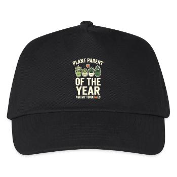 Plant Parent of the Year Pflanzen Humor - Kinder Basecap - Schwarz - Vorne