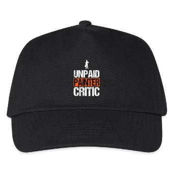 Unpaid Painter Critic Funny Handyman Decorator - Kids’ Baseball Cap - black - Front