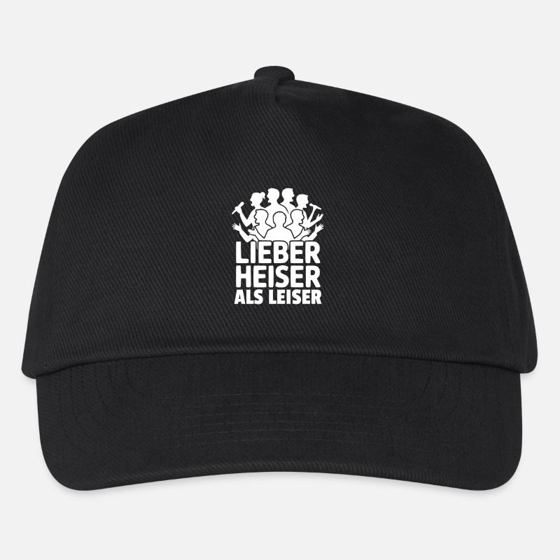 Lieber heiser als leiser Sänger Chor Musik - Kinder Basecap - Schwarz