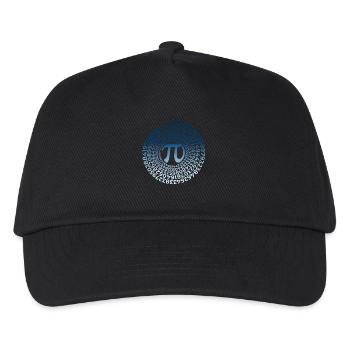 Pi Symbol mit Zahlen Spirale | Zahl 3.1415 - Kinder Basecap - Schwarz - Vorne