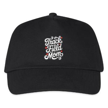 Leichtathletik Sprüche Leichtathletik Geschenk - Kinder Basecap - Schwarz - Vorne