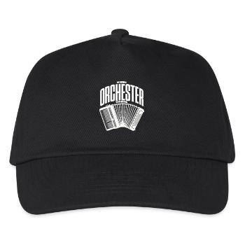 Kein Orchester ohne Akkordeon für Akkordeonspieler - Kinder Basecap - Schwarz - Vorne