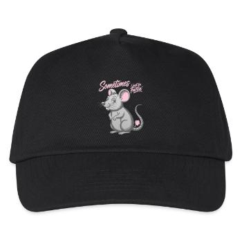 Sometimes I just be fartin' - Maus Furzen Furz  - Kinder Basecap - Schwarz - Vorne