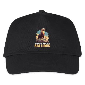 Lions de mer Lion de mer - Casquette de baseball Enfant - noir - Devant