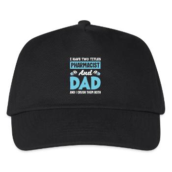 Apotheker Vater Vater Pharmazeutischer Techniker - Kinder Basecap - Schwarz - Vorne