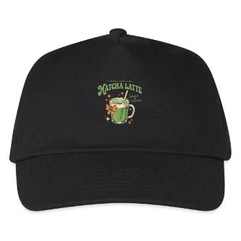 Matcha Club Matcha Latte Whisked To Perfection - Kids’ Baseball Cap - black - Front