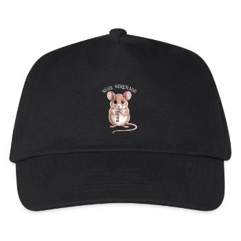 Flûte à bec - École de musique Sweet Serenade Mouse - Casquette de baseball Enfant - noir - Devant