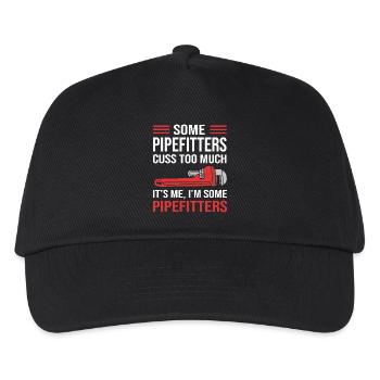 Tuyau de serrurier industriel - Casquette de baseball Enfant - noir - Devant