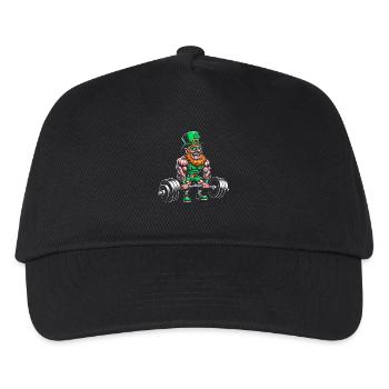 Kraft Leprechaun im Fitnesslook - Kinder Basecap - Schwarz - Vorne