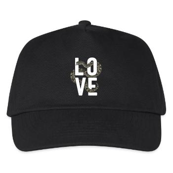 King Python Snakes LOVE Terrarium Python - Kids’ Baseball Cap - black - Front