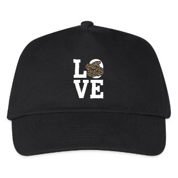 King Python Snakes LOVE Terrarium Python - Kids’ Baseball Cap - black - Front