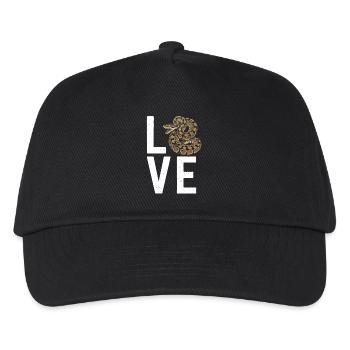 King Python Snakes LOVE Terrarium Python - Kids’ Baseball Cap - black - Front
