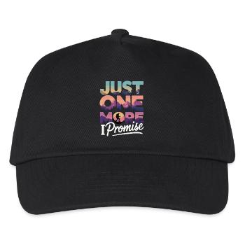 Just One More Promise - Wandern Retro - Kinder Basecap - Schwarz - Vorne
