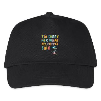 Désolé pour ce que ma marionnette a dit - Casquette de baseball Enfant - noir - Devant