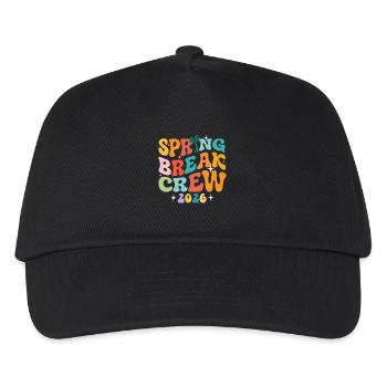Spring Break Crew 2026 Mädchentrip Retro-Kreuzfahrtspaß - Kinder Basecap - Schwarz - Vorne