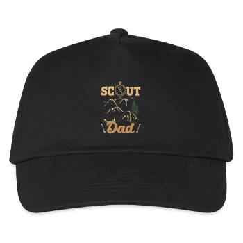 Boy Scout Scouting Dad Father Camp Forest - Kids’ Baseball Cap - black - Front