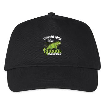  Support Your Local Iguana Removal Service Lizard - Kids’ Baseball Cap - black - Front