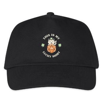 Das ist mein Glückshemd - Kinder Basecap - Schwarz - Vorne
