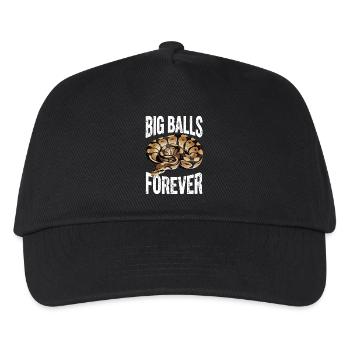 King Python Snakes Lover Terrarium Python - Kids’ Baseball Cap - black - Front