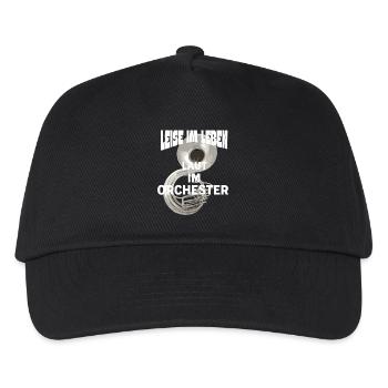 Sousaphon Quiet in life Loud in the orchestra - Kids’ Baseball Cap - black - Front