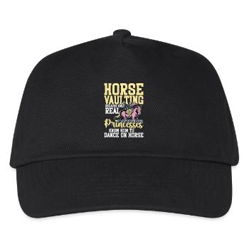  Horse Vaulting Equipment Artistic Equestrian - Kids’ Baseball Cap - black - Front
