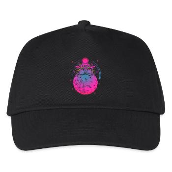 Psychedelic Astro Drummer Planet - Kids’ Baseball Cap - black - Front