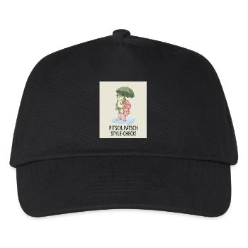 Cool frog in style check - Kids’ Baseball Cap - black - Front