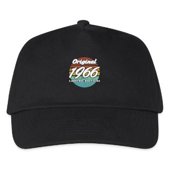 60. Geburtstag 1966 Geschenk für Männer und Frauen - Kinder Basecap - Schwarz - Vorne