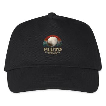 N’oubliez jamais le design rétro spatial vintage de Pluto - Casquette de baseball Enfant - noir - Devant