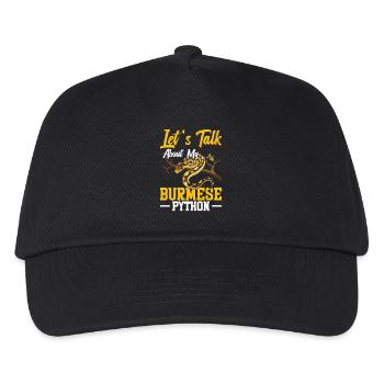  Burmese Python Owner Snake Terrarium Hide Python - Kids’ Baseball Cap - black - Front