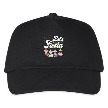 Chihuahua Chihuahueño Let’s Fiesta - Casquette de baseball Enfant - noir - Devant