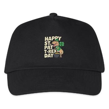 Dino Leprechaun St Patrick Day - Kids’ Baseball Cap - black - Front
