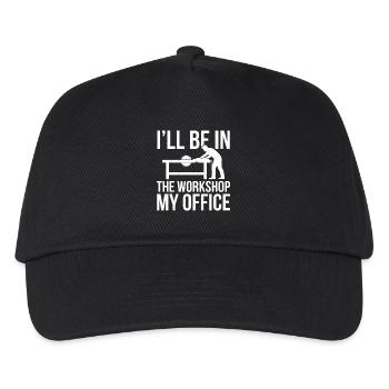 I'll Be In The Workshop My Office - Kids’ Baseball Cap - black - Front