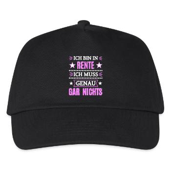 Endlich in Rente - Kinder Basecap - Schwarz - Vorne