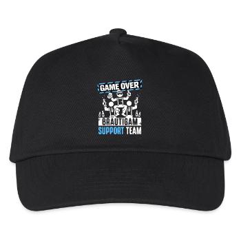 Junggesellenabschied T-Shirt Männer JGA Poltern - Kinder Basecap - Schwarz - Vorne