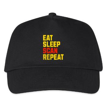 Vendeur de T-shirts cadeaux MANGER SCAN SCAN REPEAT - Casquette de baseball Enfant - noir - Devant