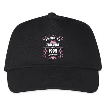 Friseurin Geburtstag Jahrgang 1995 Geboren 95 - Kinder Basecap - Schwarz - Vorne