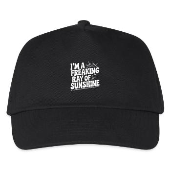 Ich bin ein verdammter Sonnenstrahl - Kinder Basecap - Schwarz - Vorne